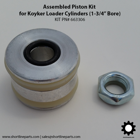 Aluminum Piston for Koyker 120 Bucket Cylinders 1-3/4" Bore
