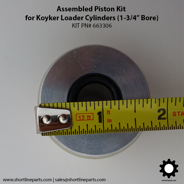 Aluminum Plunger for Koyker 120 Lift Cylinders with 1-3/4" Bore