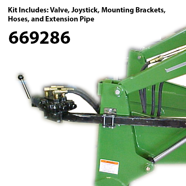 Loader Control Kit for Tractor Without Cab - 45-200HP - OpenClosed Center - 669286 (installed)
