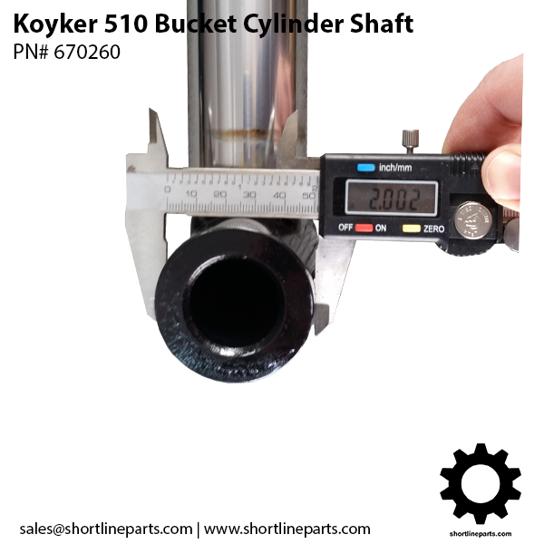 Parts for Koyker 510 Loader - Chrome Shaft