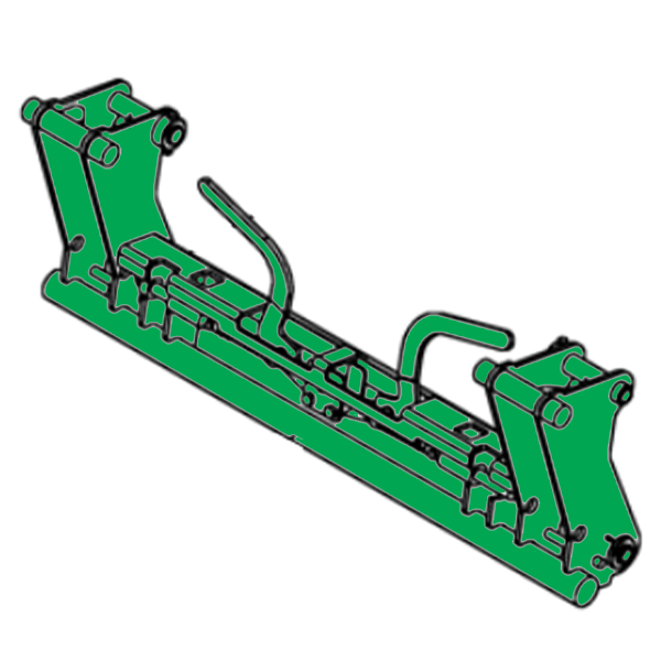 Global Style Bucket Holder Kit for John Deere 640 Loader without Self Leveling