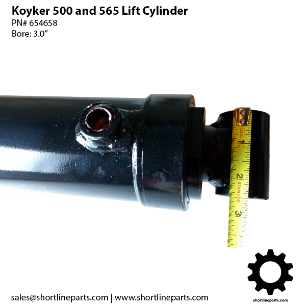 3-inch bore lift cylinder for Koyker loader 500 565