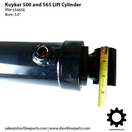 3-inch bore lift cylinder for Koyker loader 500 565