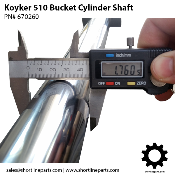 Cylinder Shaft Part for Koyker 510 Loader