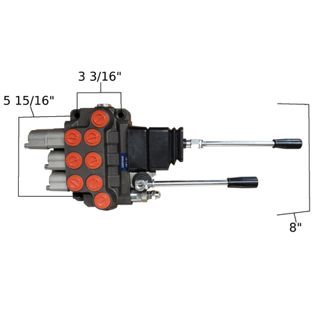 Tractor Front End Loader Control Valve for Loader Bucket and Grapple