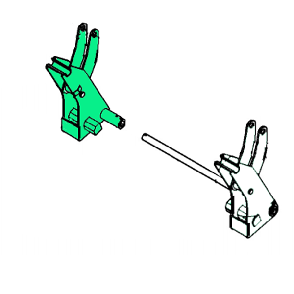 AW32412 Right Hand Bucket Holder for John Deere 640 Loader with Mechanical Self Leveling