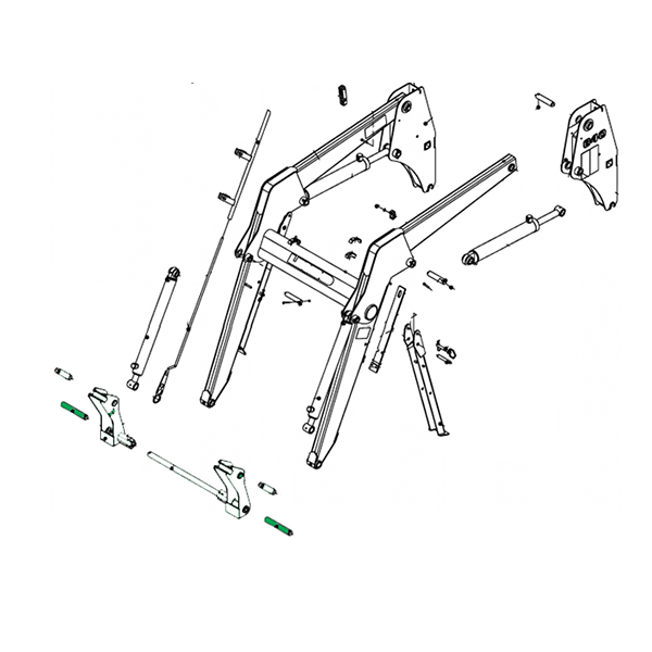 Pin Fasteners for John Deere 640 Front End Loader Replaces part number W41430