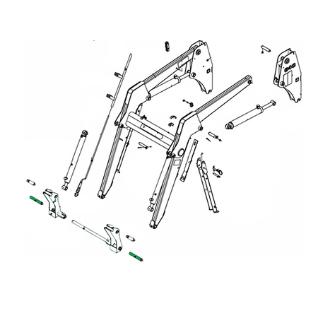 Pin Fasteners for John Deere 640 Front End Loader Replaces part number W41430