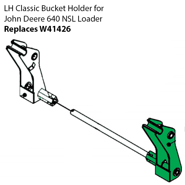 Left Hand Bucket Holder Upright for John Deere 640 - Replaces AW27433