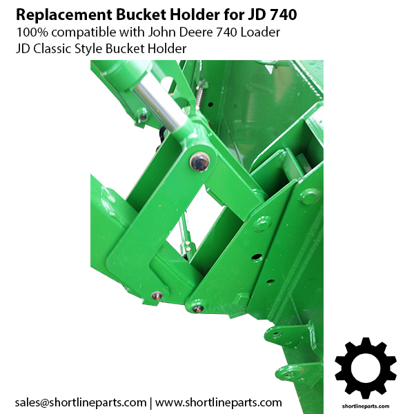 Replacement Classic Style Bucket Holder for John Deere 740 Loader