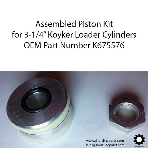 Piston Kit for 3-1/4" Koyker Cylinders (for barrel ID 3-1/4" - barrel OD 3-5/8" - shaft OD 1-3/4") - Replaces K675576