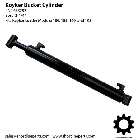 Koyker Loader 180 185 190 Parts - Tilt Cylinder - 2-1/4" Bore