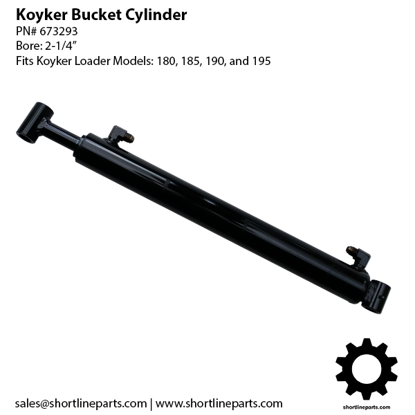 Koyker Loader 180 185 190 Parts - Tilt Cylinder - 2-1/4" Bore