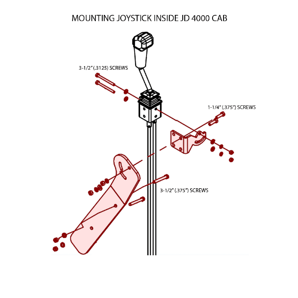 Joystick Brackets Kit for JD 4000 Series Tractors