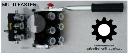 Multi-Faster for Quick Disconnect of Joystick Hydraulics