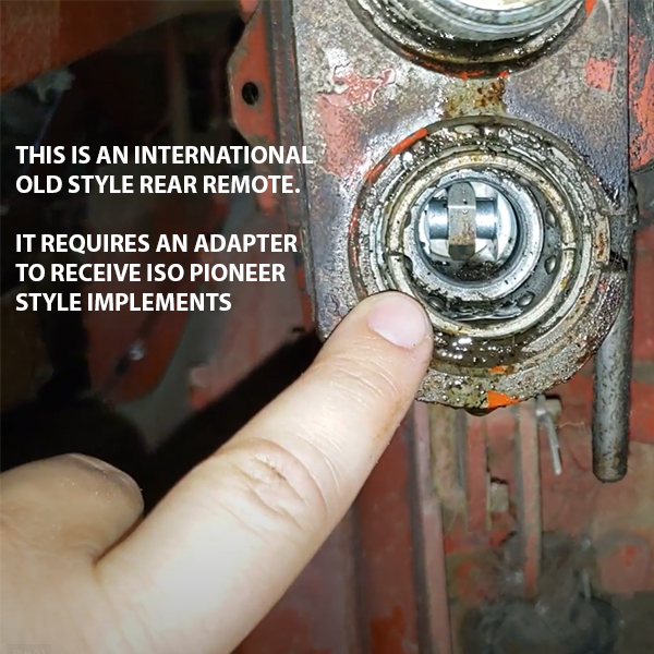 Adapt Old International Style Rear Remote on 1086 to ISO Pioneer Implement