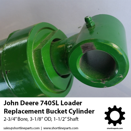 Barrel Outside Diameter 3-1/8-inches New Curl Cylinder for JD 740 Manual Self Leveling