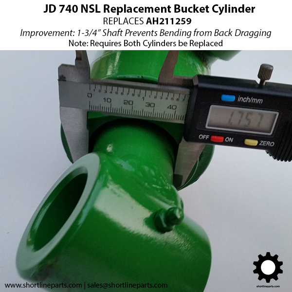 Replacement Shafts for JD 740 NSL Tilt Cylinders