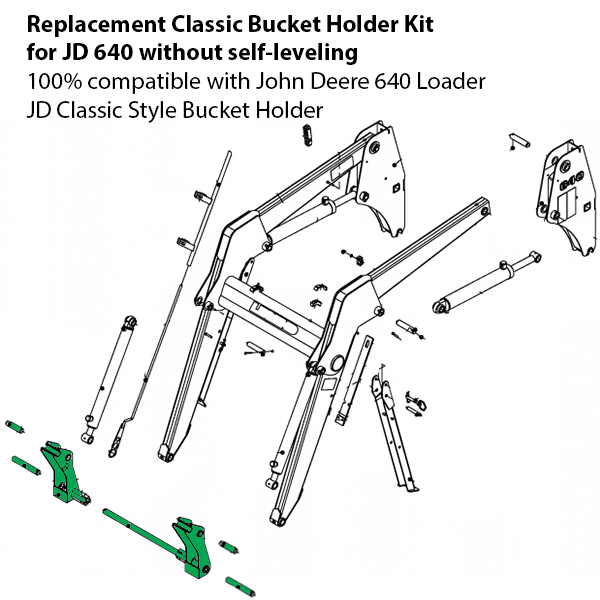 John Deere 640 Loader Bucket Holder Kit