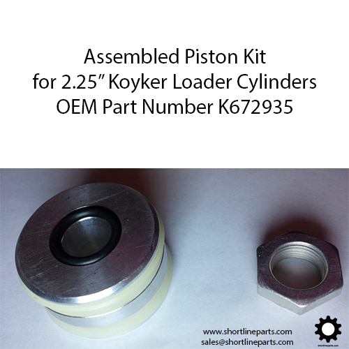 Part Number K672935 - 2-1/4" Piston with Seals for Koyker Cylinders
