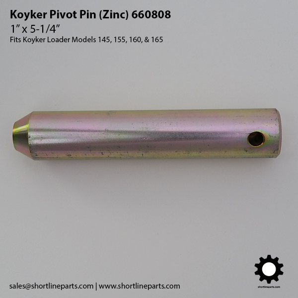 Zinc Loader Pivot Pin for Koyker 160
