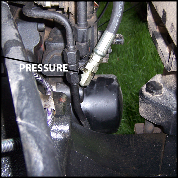 Return and Pressure on MF 5455 Tractor